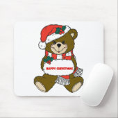 Tapis De Souris Joyeux Ours de Noël (Avec souris)