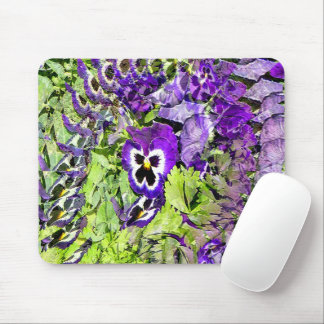 Tapis De Souris Joyeux Pansies...