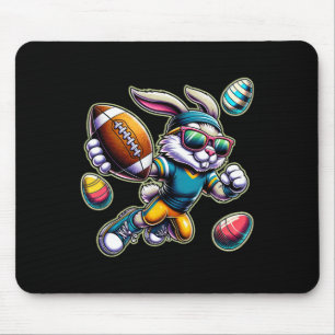 Tapis De Souris Joyeux Pâques Football Garçons Lapin de Pâques Drô