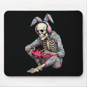 Tapis De Souris Joyeux Pâques Squelette Joueur Vidéo Jeu Garçons H