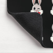 Tapis De Souris Joyeux Rabbit de Pâques Face Émotions Fun Boys Gir (Coin)