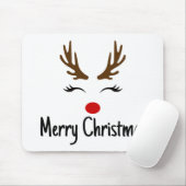 Tapis De Souris Joyeux rennes de Noël (Avec souris)