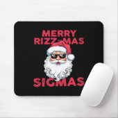 Tapis De Souris Joyeux Rizz Mas Sigmas Funny Père Noël (Avec souris)