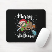Tapis De Souris Joyeux Slothmas Lazy Sloth Lover Noël Fa (Avec souris)