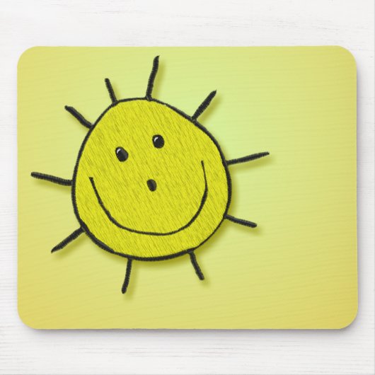 Tapis De Souris Joyeux soleil (Devant)