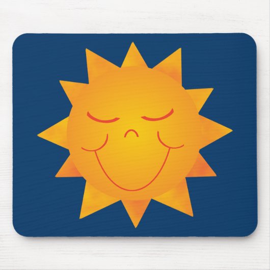 Tapis De Souris Joyeux soleil (Devant)