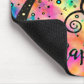 Tapis De Souris Joyeux Soyez Heureux Amusants Inspiriity Rose (Coin)