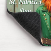 Tapis De Souris Joyeux St. Patrick's Day Leprechaun (Coin)