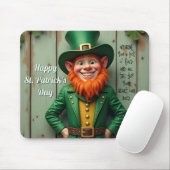 Tapis De Souris Joyeux St. Patrick's Day Leprechaun (Avec souris)