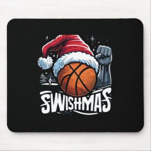 Tapis De Souris Joyeux Swishmas Vilain Noël Basket-ball Noël