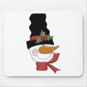 Tapis De Souris Joyeux tee-shirts et cadeaux Snowman (Devant)
