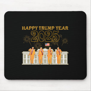 Tapis De Souris Joyeux Trump Année Party 2025 Maison Blanche Nouve