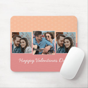 Tapis De Souris Joyeux Valentines Jour 3 Motif de coeur photo