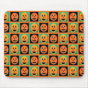Tapis De Souris Joyeux visage de citrouille Halloween