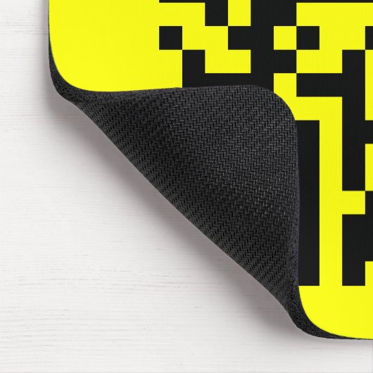 Tapis De Souris ‹ Joyeux visage souriant Emoji — Code QR (Coin)