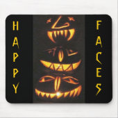 Tapis De Souris Joyeux visages Jack o'Lantern (Devant)