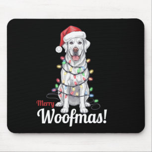 Tapis De Souris Joyeux Woofmas Argent Labrador Chien Décor clair C