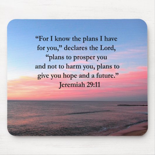 TAPIS DE SOURIS JOYFUL JEREMIAH 29:11 SUNRISE (Devant)