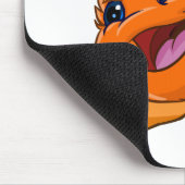 Tapis De Souris JubJub orange heureux (Coin)