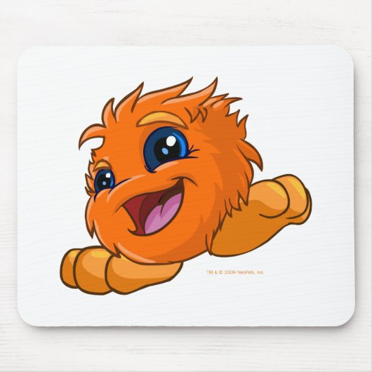 Tapis De Souris JubJub orange heureux (Devant)