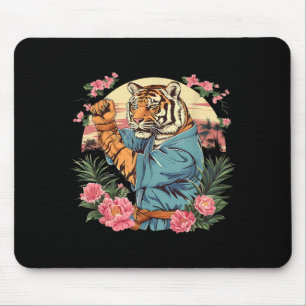 Tapis De Souris Judo Tigre Floral Nature Kickboxing Taekwondo