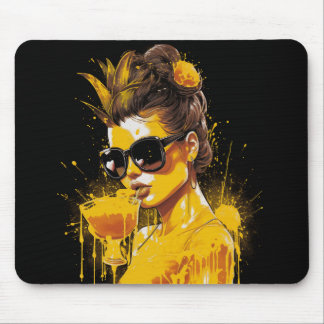 Tapis De Souris Juicy Pineappy Lady Mousepad
