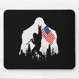 Tapis De Souris Juillet Chemise Bigfoot Sasquatch États-Unis Drape