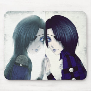 Tapis De Souris Jumeau de fantôme de Goth