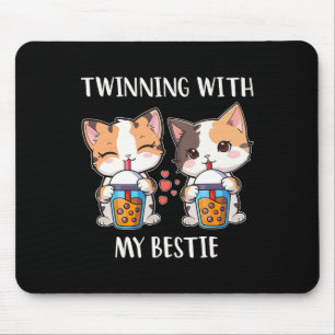 Tapis De Souris Jumelage avec mes Amoureux de les chats de la best