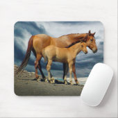 Tapis De Souris Jument espagnole de mustang (Avec souris)