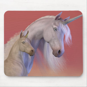 Tapis De Souris Jument et poulain = licorne