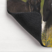 Tapis De Souris Jument et poulain miniatures en fleurs (Coin)