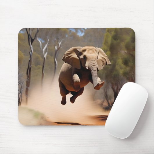 Tapis De Souris "Jumping Joy : Le saut des éléphants Animés" (Avec souris)