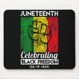 Tapis De Souris Juneteenth célébrant la liberté noire africaine