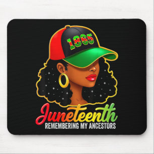 Tapis De Souris Juneteenth en souvenir des ancêtres femmes noires