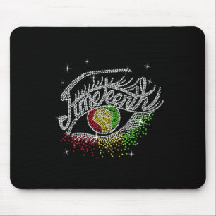 Tapis De Souris Junetten Eyes Rhinestone Black Femmes Queen Afro