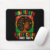 Tapis De Souris Junetten Pride briser chaque chaîne Black Afro G (Avec souris)