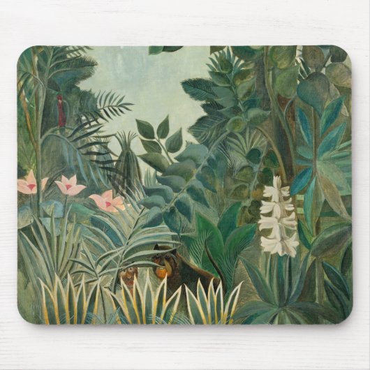 Tapis De Souris Jungle équatoriale, 1909 (huile sur la toile) (Devant)