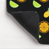 Tapis De Souris Jus de fruits Citron orange Jaune Jaune Joyeux Mot (Coin)