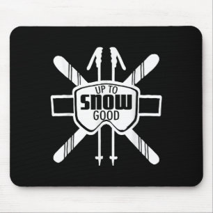 Tapis De Souris Jusqu'À La Neige Bon Ski Goggings Cool Ski Gif De