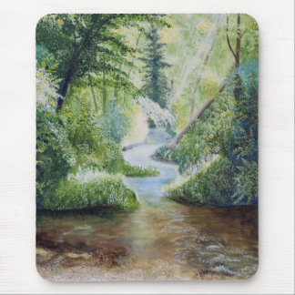 Tapis De Souris Jusqu'À La Peinture À L'Huile Du Creek