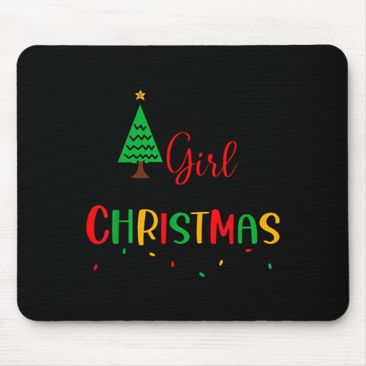 Tapis De Souris Just A Girl Who Loves Christmas, Women, Girls, Kid (Devant)