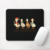 Tapis De Souris Just A Jolly Goose Christmas Silly Goose Funny Xma (Avec souris)