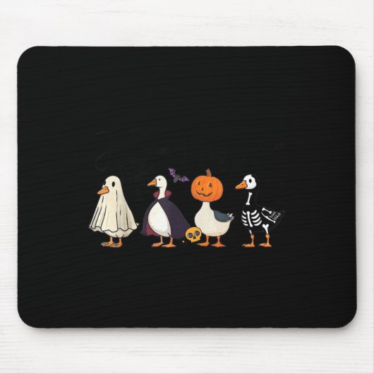 Tapis De Souris Just A Soky Goose Skeleton Witch Pumpkin Ghost Hal (Devant)