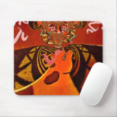 Tapis De Souris Just Funny Giraffe image design (Avec souris)