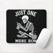 Tapis De Souris Just One More Row Crochet Skeleton Crocheting Knit (Avec souris)