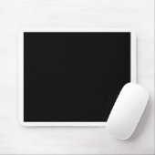 Tapis De Souris Juste code hexadécimal noir 000000 (Avec souris)