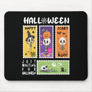 Tapis De Souris Juste En Attente D'Halloween Pour Enfants Fille S