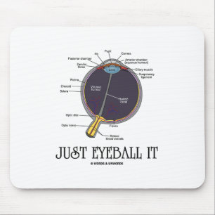 Tapis De Souris Juste Eyeball It (Eye Anatomy Approximation Dit)