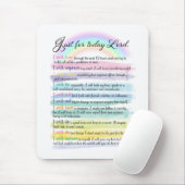 Tapis De Souris Juste pour aujourd'hui, Seigneur (Avec souris)